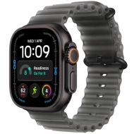 Apple Watch Ultra 4 (2026) GPS + Cellular 49mm koperta Black Titanium + pasek Translucent Black Ocean Band