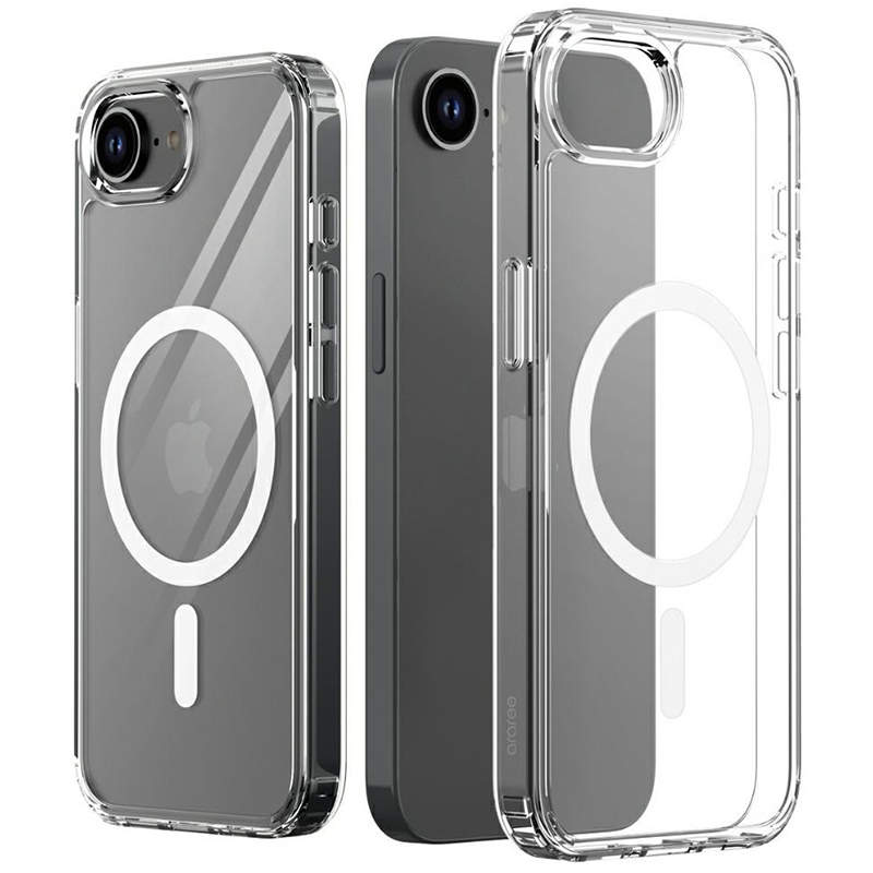 Etui Araree Duple M MagSafe do iPhone 16e / 17e Przezroczyste - Clear