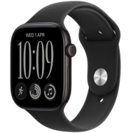 Apple Watch Series 12 (2026) GPS + Cellular 46mm koperta Black Aluminium + pasek Black Sport Band M/L