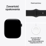 Apple Watch Series 12 (2026) GPS + Cellular 46mm koperta Black Aluminium + pasek Black Sport Band M/L