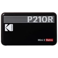 Drukarka przenośna Kodak Mini 2 Retro + 8 arkuszy Czarna - Black