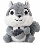 Pluszak z kocem Trusty wiewiórka 45 cm Szary - Grey
