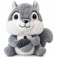 Pluszak z kocem Trusty wiewiórka 45 cm Szary - Grey