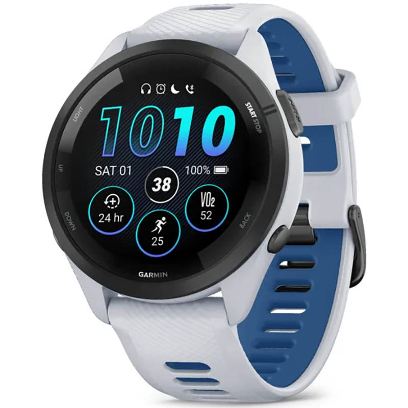 Smartwatch Garmin Forerunner 265 46mm Biało-niebieski - Whitestone-Tidal Blue