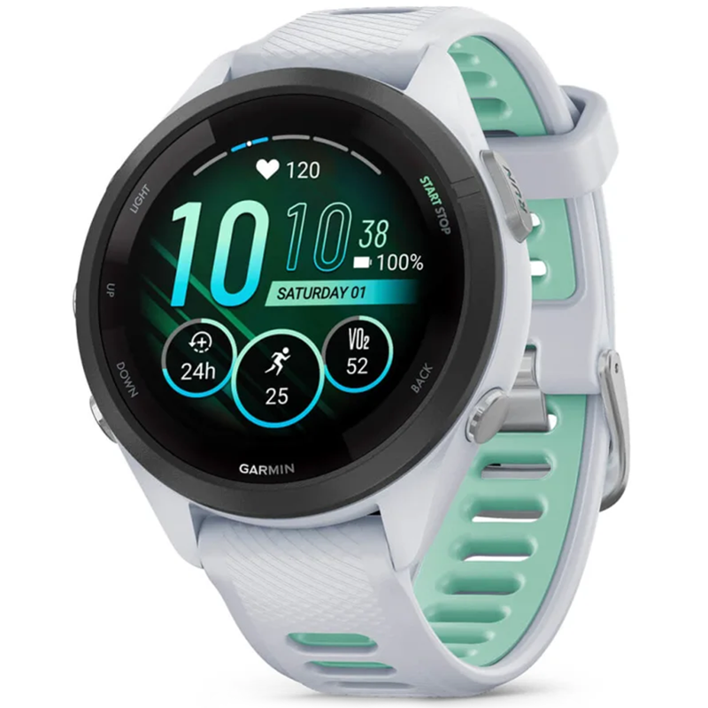 Smartwatch Garmin Forerunner 265S 42mm Biało-miętowy - Whitestone-Neo Tropic