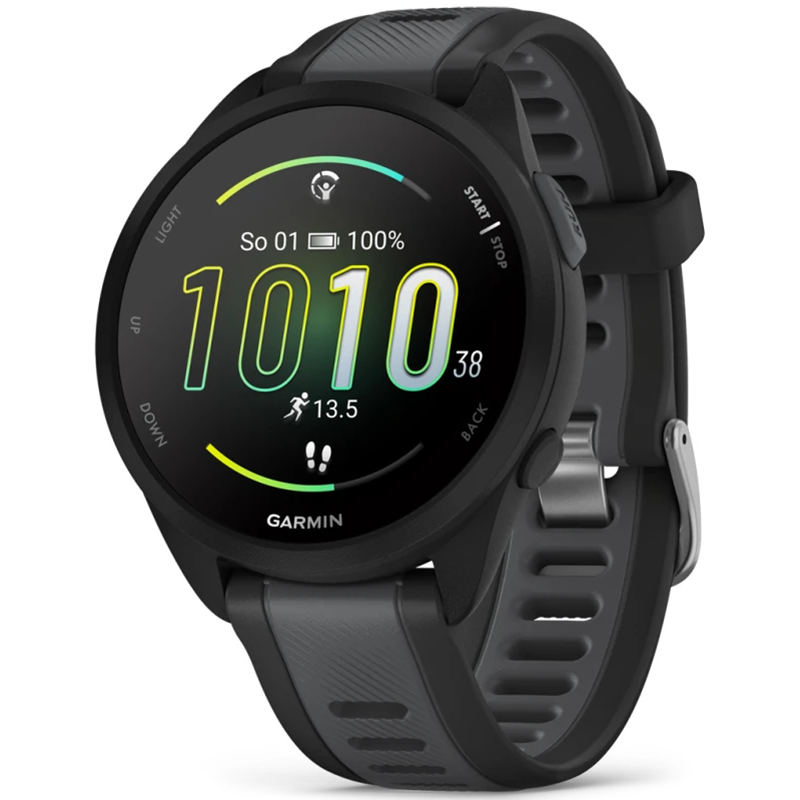 Smartwatch Garmin Forerunner 165 Czarno-szary - Black-Slate Gray