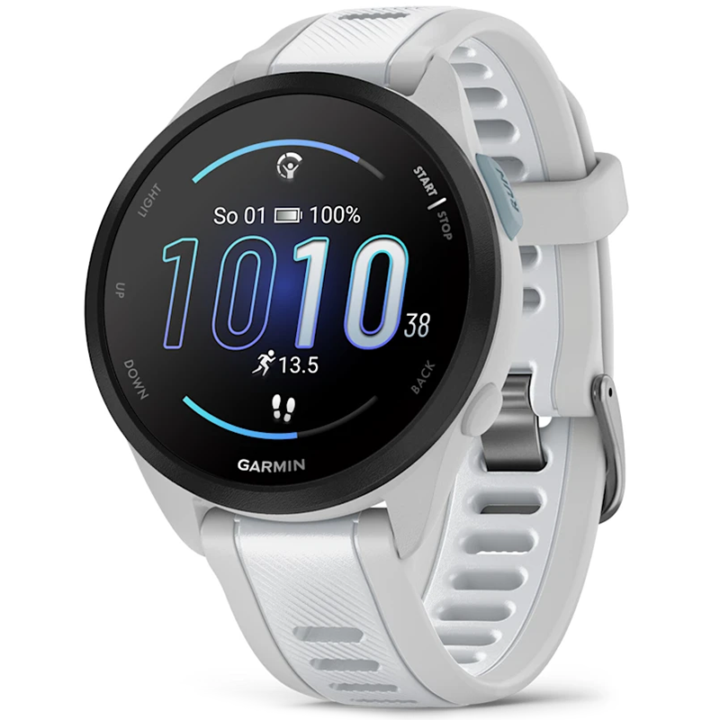 Smartwatch Garmin Forerunner 165 Music 43mm Biało-szary - Mist Grey-Whitestone
