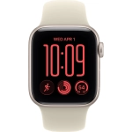 Apple Watch SE 3 (2025) GPS 44mm koperta aluminiowa Starlight + pasek Sand Sport Band M/L