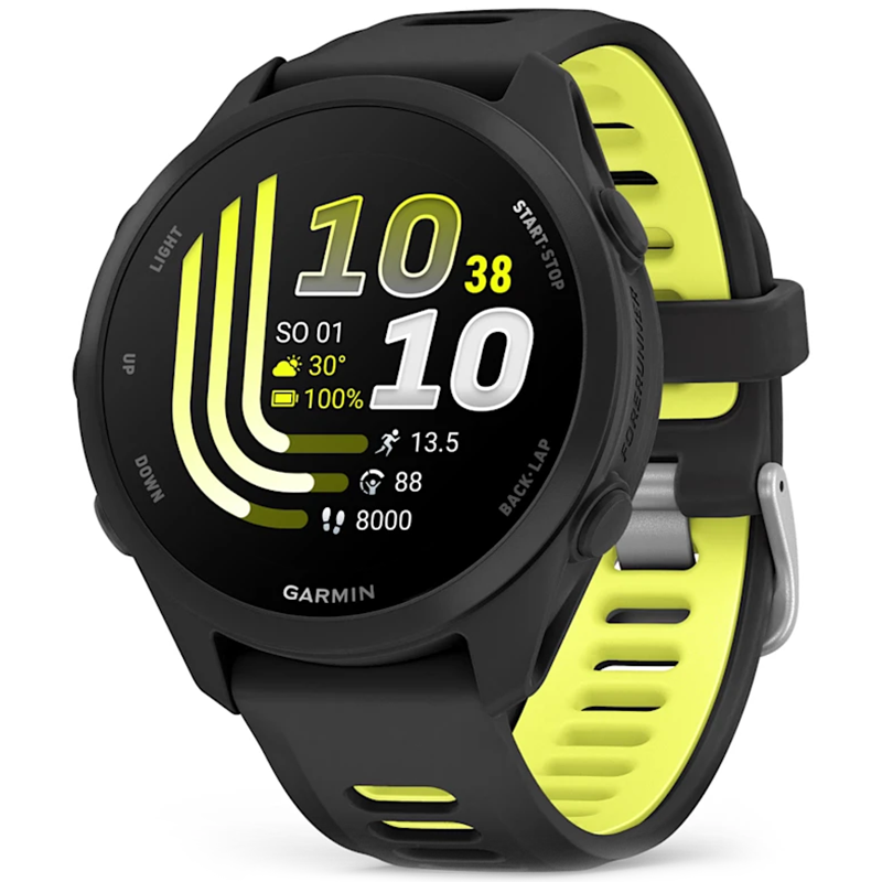 Smartwatch Garmin Forerunner 170 Music 42mm Czarno-żółty - Black-Amp Yellow