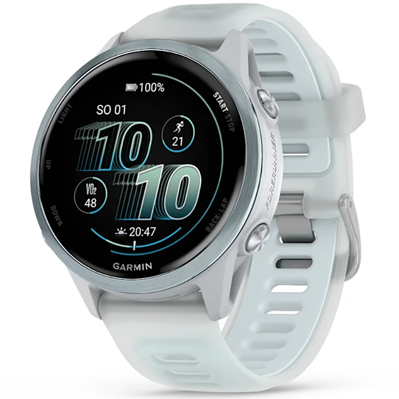Smartwatch Garmin Forerunner 570 42mm Biało-błękitny - Whitestone-Cloud Blue