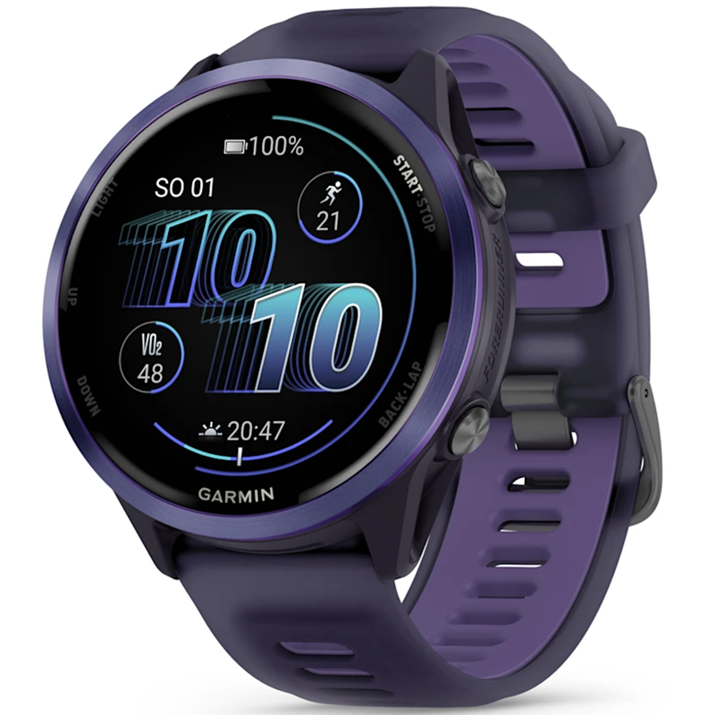 Smartwatch Garmin Forerunner 570 47mm Fioletowy - Purple-Indygo