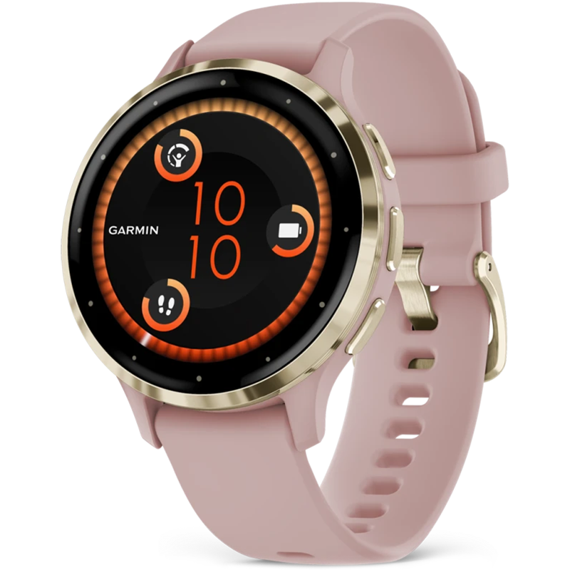 Smartwatch Garmin Venu 3S 41mm Złoto-różowy - Soft Gold-Dust Rose