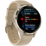 Smartwatch Garmin Venu 3S 41mm Złoto-beżowy - Soft Gold-French Gray