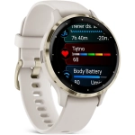Smartwatch Garmin Venu 3S 41mm Złoto-kość słoniowa - Soft Gold-Ivory