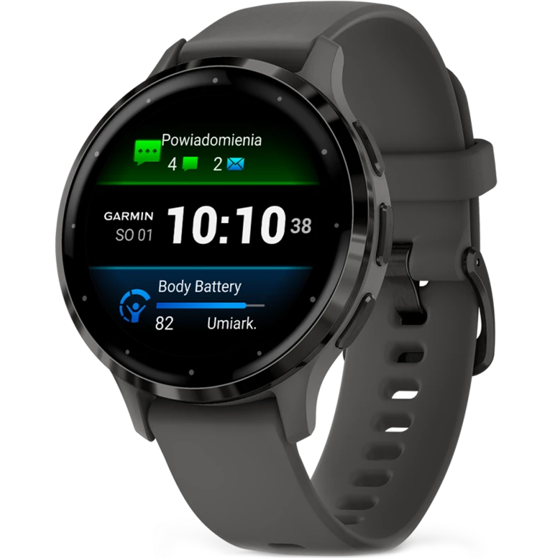 Smartwatch Garmin Venu 3S 41mm Szary - Slate-Pebble Gray