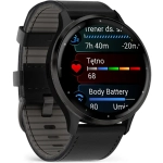 Smartwatch Garmin Venu 3 45mm Szaro-czarny - Slate-Black Leather