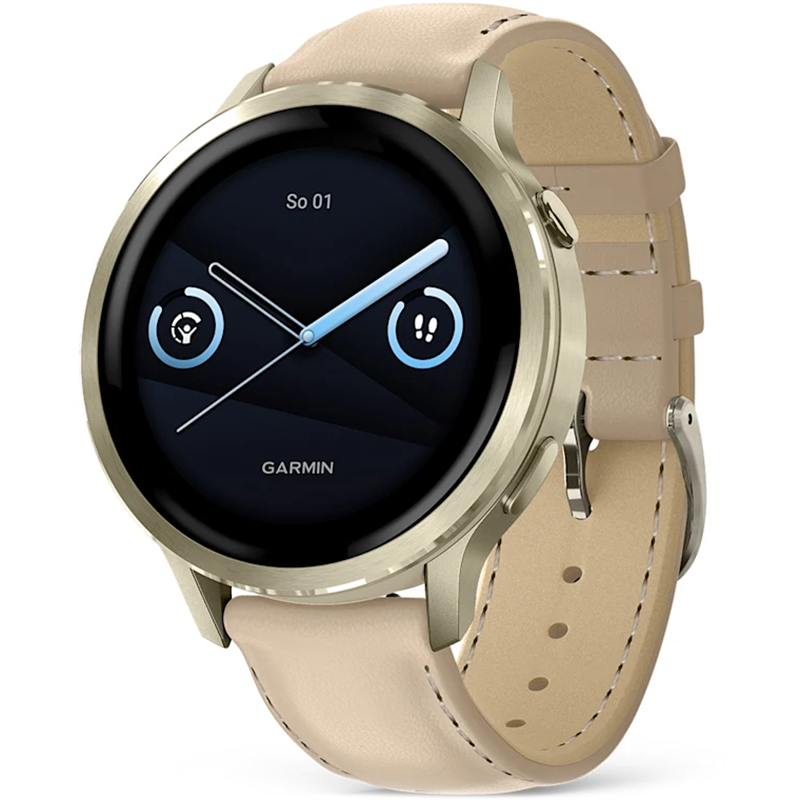 Smartwatch Garmin Venu 4 41mm Złoto-beżowy - Lunar Light Sand