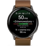Smartwatch Garmin Venu 4 45mm Czarno-brązowy - Black-Brown