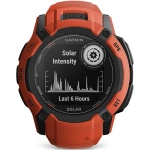 Smartwatch Garmin Instinct 2X Solar 50mm Czerwony - Flame Red