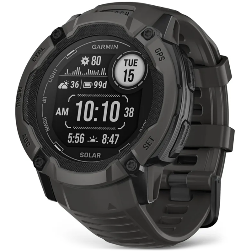 Smartwatch Garmin Instinct 2X Solar 50mm Grafitowy - Graphite