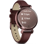 Smartwatch Garmin Lily 2 Classic 35mm Brązowy - Dark-Bronza-Mulberry