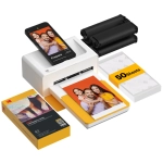 Drukarka przenośna Kodak Dock Plus Bundle + 50 arkuszy Biało-Żółta - White-Yellow