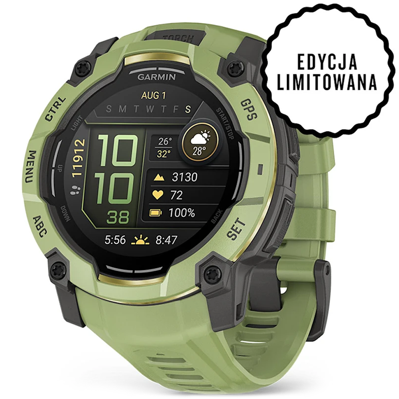 Smartwatch Garmin Instinct 3 50mm Edycja Limitowana Zielony - Fern Green