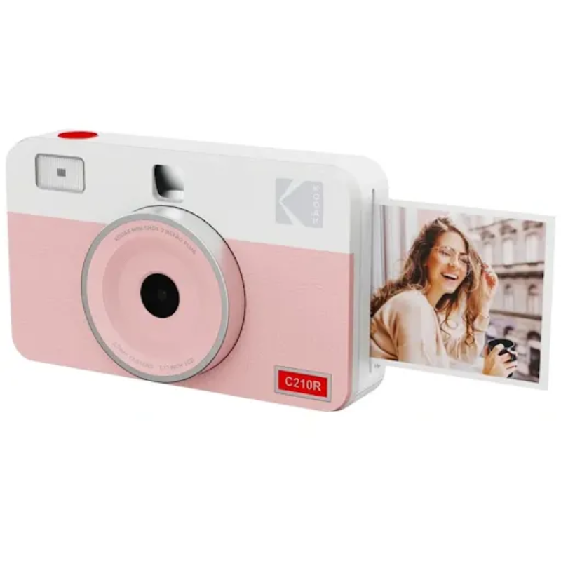 Aparat natychmiastowy z drukarką Kodak Mini 2 Shot Instant Print Camera + 38 arkuszy Różowa - Pink