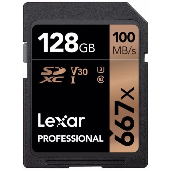 Karta pamięci Lexar Professional SDXC 128GB 667X UHS-I (100 MB/s)