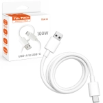 Kabel Teltech TCA-04 USB-C 1m Biały - White