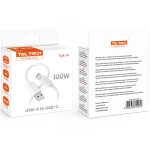 Kabel Teltech TCA-04 USB-C 1m Biały - White