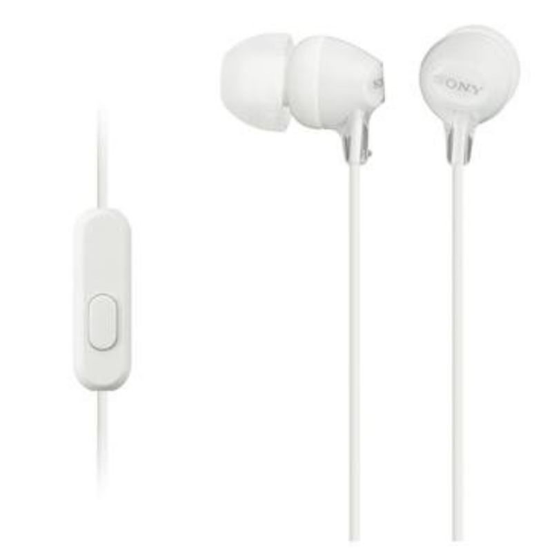 Słuchawki Sony MDR-EX15AP Białe - White