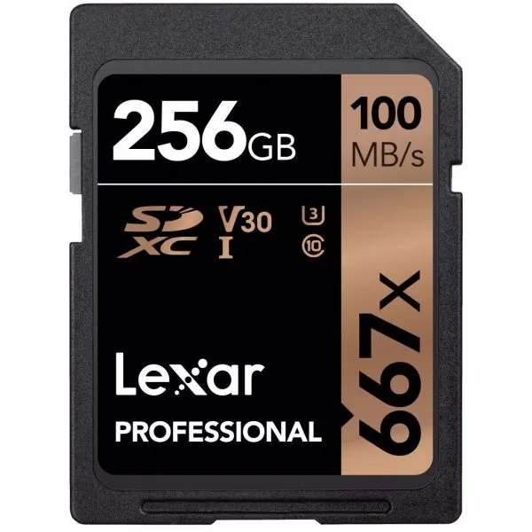 Karta pamięci Lexar Professional SDXC 256GB 667X UHS-I (100 MB/s)