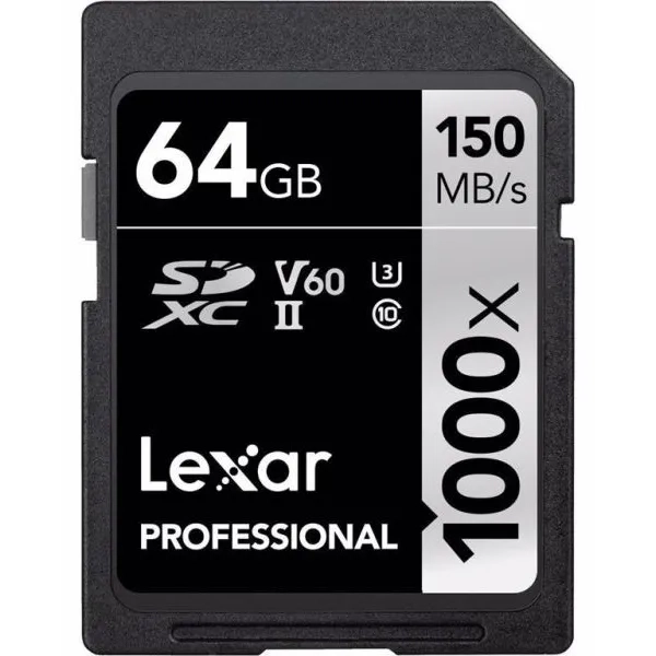 Karta pamięci Lexar Professional SDXC 64GB 1000X UHS-II (150 MB/s)