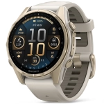Smartwatch Garmin Fenix 8 43mm Sapphire Złoto-szary - Soft Gold-Fog Grey