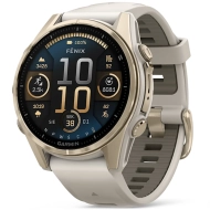 Smartwatch Garmin Fenix 8 43mm Sapphire Złoto-szary - Soft Gold-Fog Grey