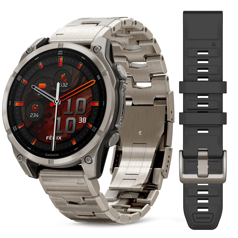 Smartwatch Garmin Fenix 8 47mm Sapphire Tytan - Titanium
