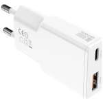 Ładowarka sieciowa 4smarts PDPlug Duos Slim 30 W USB-C + USB-A Biała - White