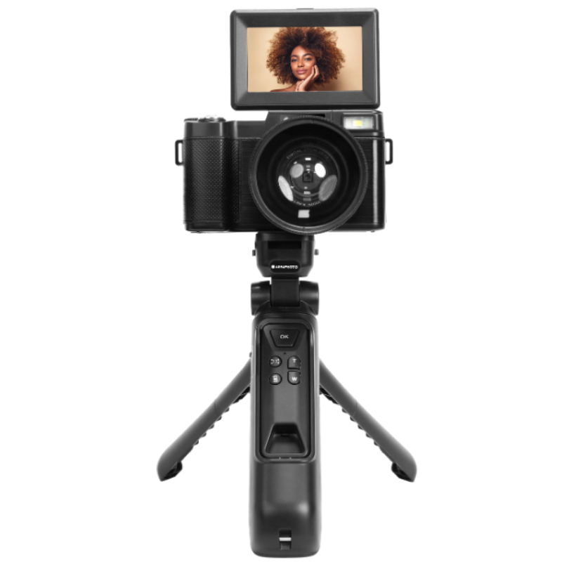 Aparat cyfrowy AgfaPhoto Realishot VLG-4K S + akcesoria do vlogowania Czarny - Black