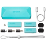 System mikrofonowy bezprzewodowy Godox MoveLink Mini LT Kit 2 Zielony - Green