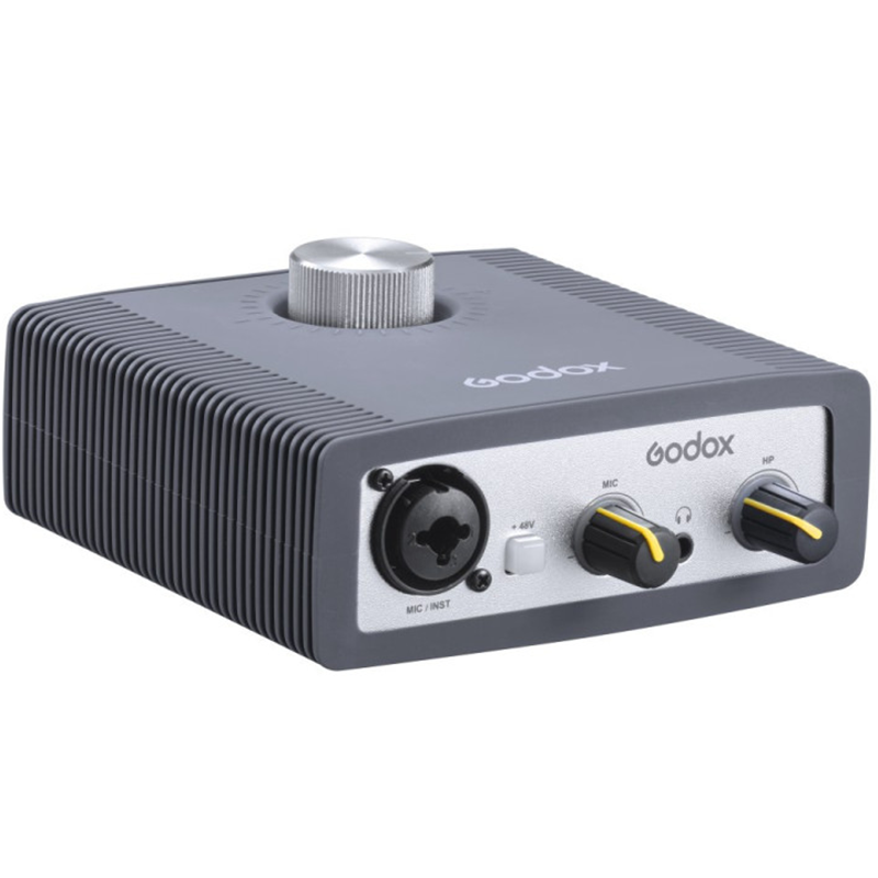 Zewnętrzna karta dźwiękowa Godox AI2C 2-kanałowy interfejs audio Szara - Grey