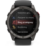 Smartwatch Garmin Fenix 8 Pro 51mm LTE Czarno-szary - Black-Pebble Grey
