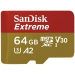 Karta pamięci Sandisk Extreme microSDXC 64 GB A2 C10 V30 UHS-I U3 (160 MB/s) + Adapter SD