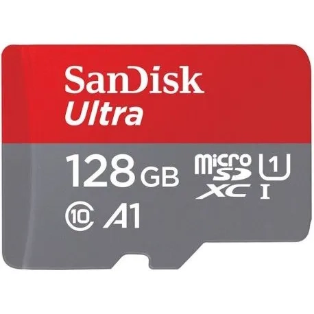 Karta pamięci Sandisk Ultra microSDXC 128 GB A1 C10 UHS-I (100 MB/s) + Adapter SD