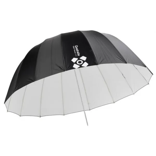 Parasol paraboliczny biały Quadralite Space 130 cm