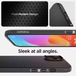 Etui Spigen iPhone 15 Liquid Air Matte Black Case