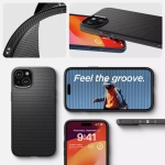 Etui Spigen iPhone 15 Liquid Air Matte Black Case