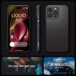 Etui Spigen Liquid Air iPhone 15 Pro Max Matte Black