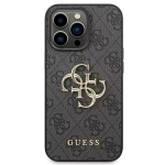 Etiu Guess 4G Big Metal Logo do iPhone 15 Pro Szary