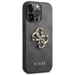 Etiu Guess 4G Big Metal Logo do iPhone 15 Pro Szary